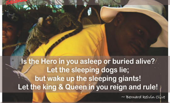 Is the Hero in you asleep or buried alive? Let the sleeping dogs lie; but wake up the sleeping giants! Let the king & Queen in you reign and rule!