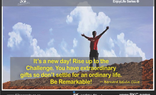 EnjoyLife Series #047 Be remarkable