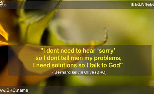 Sorry or Solutions