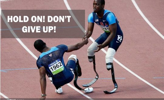 hold on dont give up