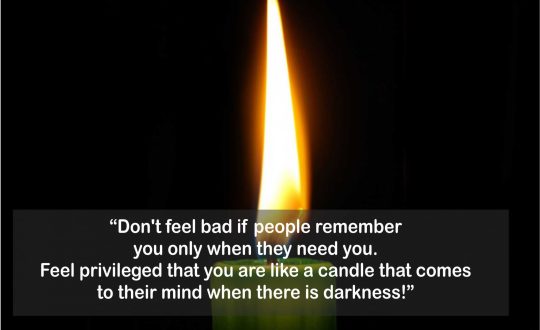 you are valuable - like a candle