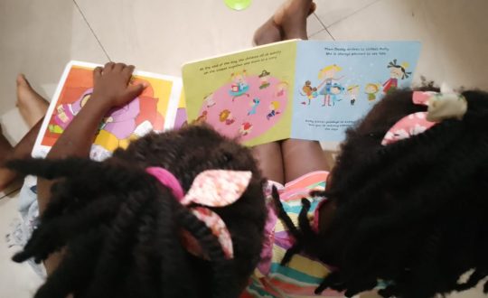 Girls reading