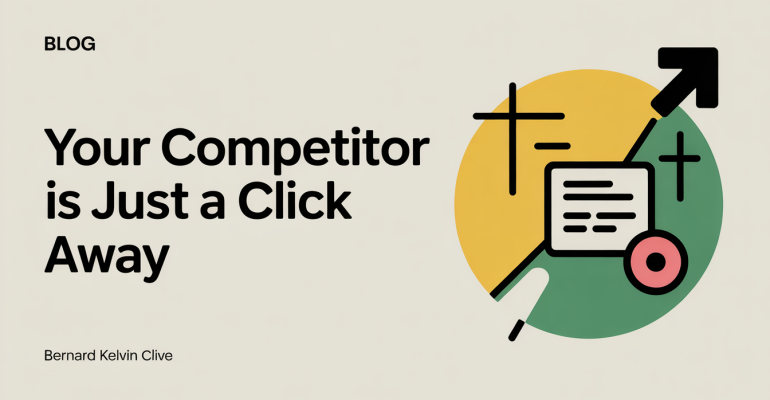Your competitor is Just a Click Away blog podcast brands