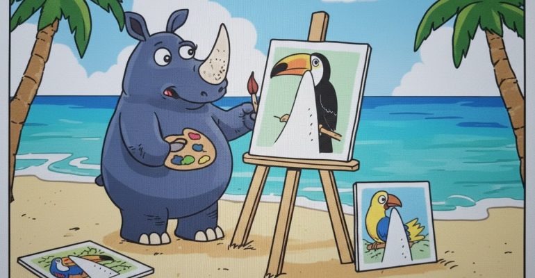 Rhino's horn effect image