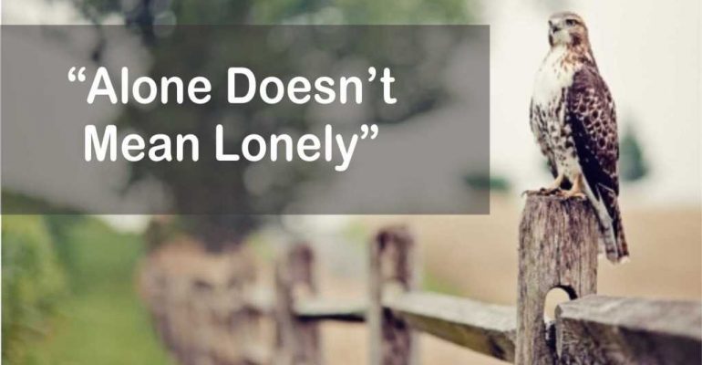 alone not lonely